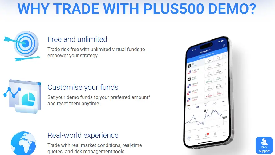 plus500 demo trading account